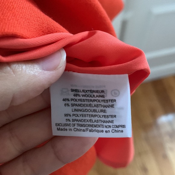 TORI BURCH Orange Fitted Sleeveless Midi Dress (0) - Picture 8 of 8